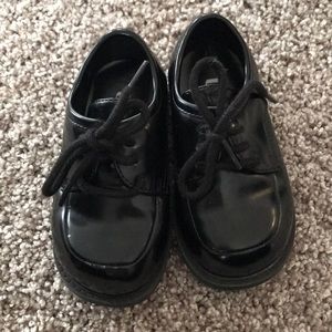 Baby boys black dress shoes